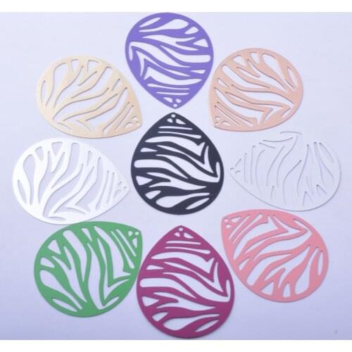 30pcs AB6790 45*36mm Brass Big Water Drop Charms DIY Womens Jewelry Earring Findings