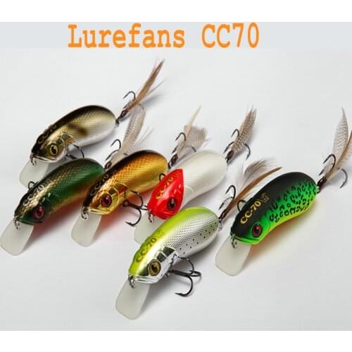 Lurefans CC70 Floating Lure Crankbait Jerk Bait Minow 70mm 13g Sea Bass Fake Hard Bait Carp Fishing Lure Tackle Wobbler Set