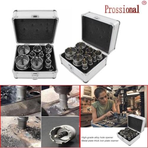 HSSBit Set High Speed Steel Carbide Tip Hole Saw ToothMetalling Hand Woodworking Cutter Drill Bit