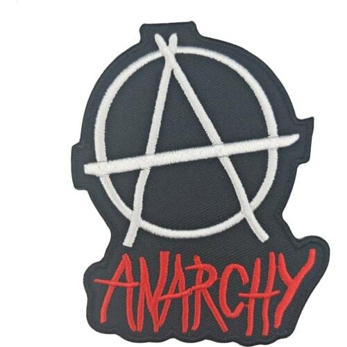 Anarchy Motorcycle Son of Embroidered Iron on Patch for Clothing Appliqued Garment Jacket Jersey Accessories DIY Stickers Badge