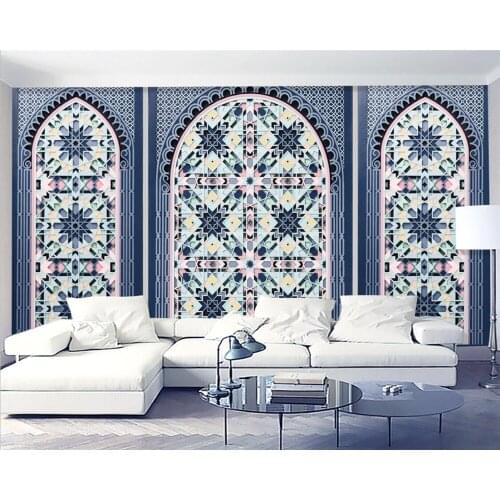 Beibehang papel mural Creative wallpaper parquet lattice TV background wall partition screen decorative painting3d wall sticker