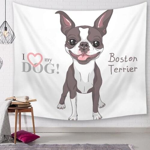 Kawaii Dogs Wall Tapestry Mandala Tapestry Home Decoration Tapestry Psychedelic Hippies Wall Hanging