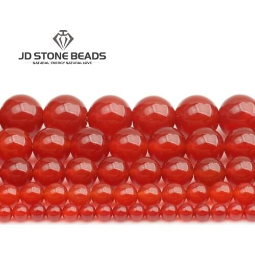 Natural Red Agate Bead Onyx Stone Beads Pick Size Accessory Wholesale Loose Beads DIY Hand Made For Jewelry Making Free Shipping