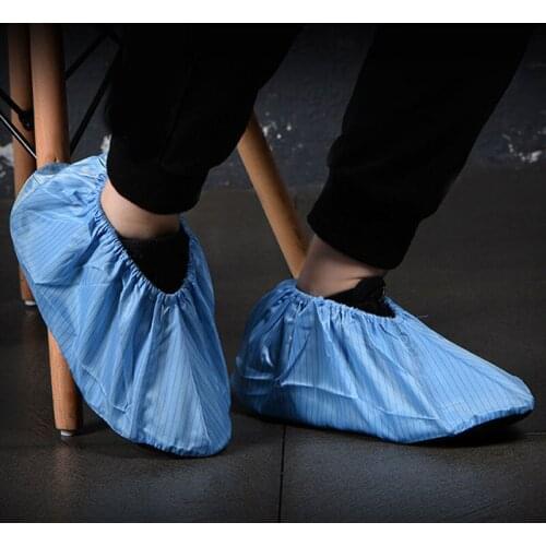 New Anti-static shoe cover Washable non-slip cloth foot cover school computer room shoe cover Reusable Shoes Protector Cover