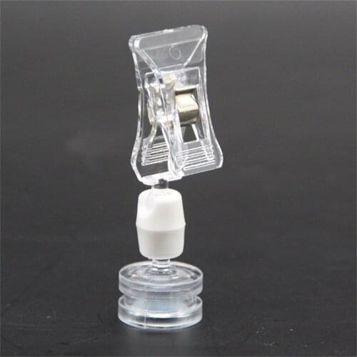 Plastic Advertising Poster Display Stand Supermarket Promotion Price Card Magnetic Sign Clip