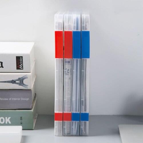 Portable A4 Transparent Storage Box Clear Plastic Document Filling Case File Waterproof Paper Organizers Office Supplies