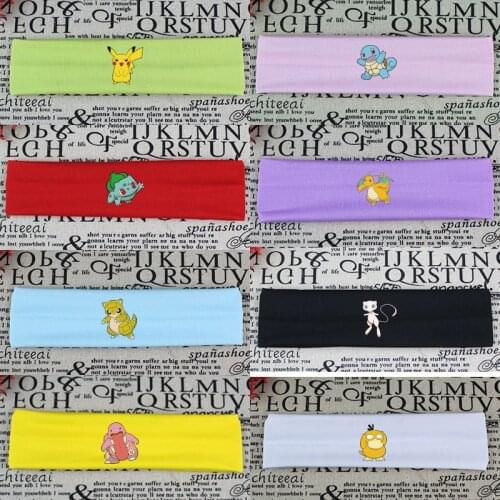 Pokemon Go Pikachu Plush Fashion Japanese Anime Lover Handband Hair Accessories Headwear Sports Carton Man Headbands Cosplay