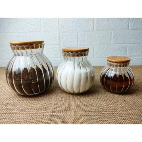 Enemal Home 3'lü Glass Jar