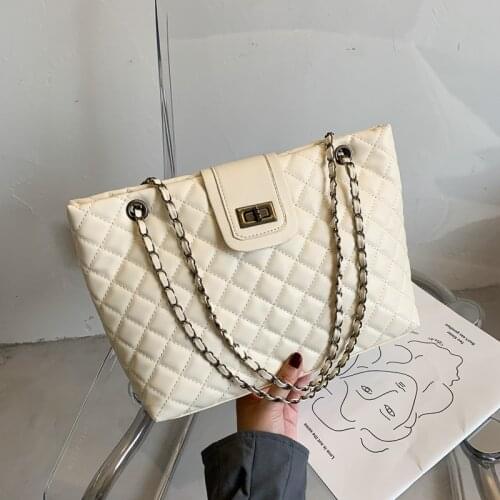 Women Chain Handbags PU Leather Bag Luxury Large Capacity Bags For Ladies Shoulder Bags New 2021