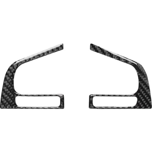 Carbon Fiber Interior Steering Wheel Button Cover Trim for Subaru Forester 16-18