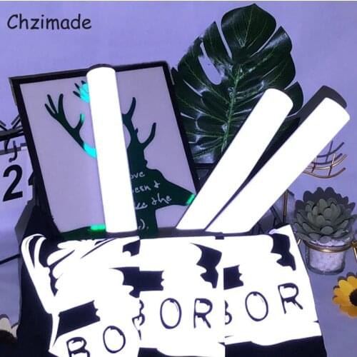 Chzimade 25×30.5cm Waterproof Reflective Micro-elastic Non-stick PET Heat Transfer Vinyl Film For Clothes Home Decoration