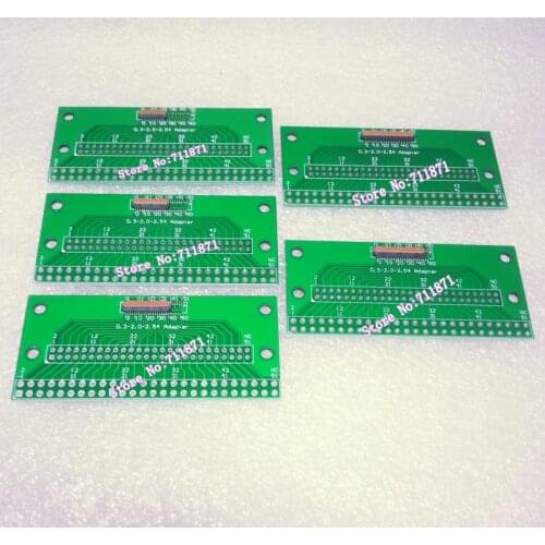 Weld 0.3 to 2.0 2.54 Pitch 25P 31Pin 39P 45P 51Pin FPC DIP Adapter Connector 0.3 Pitch 51P 45P 39P 31P 25P FPC DIP Adapter