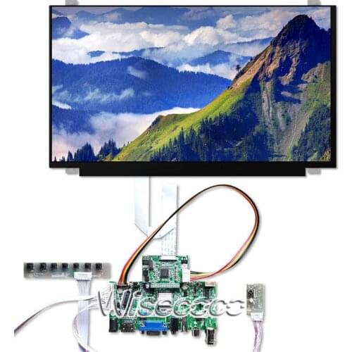 Wisecoco 15.6 inch Laptop LCD Panel 1920x1080 FHD LCD Screen Slim Matte IPS Display LVDS VGA AV Edp 30 Pins Driver Board