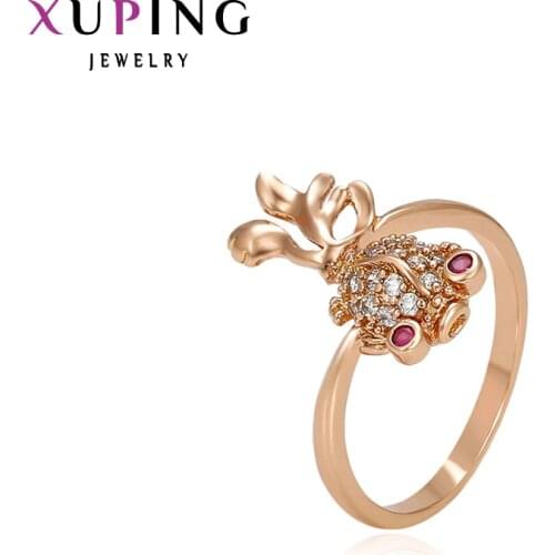 Xuping Fashion Ring Top Quality Fish Style Ring Gold Color Plated Rings Jewelry Promotion Christmas Gift 10906