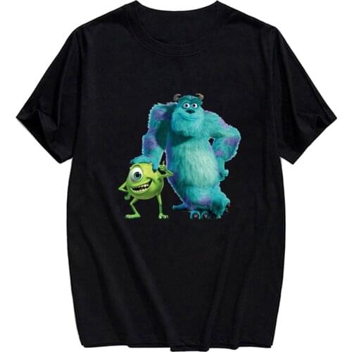CLOOCL Cartoon Funny Cotton T-shirt Fashion Brand Summer One-eyed Monster 3D Printed Casual T-shirt Women Tees Hip Hop Tops