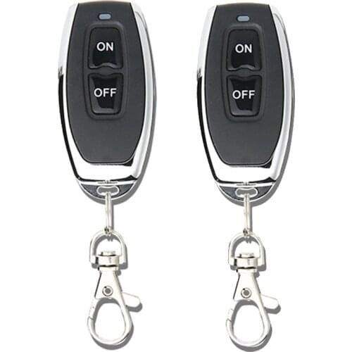 2pcs Wireless Remote Control Key for 12V Car Battery Switch Disconnect Latching Relay