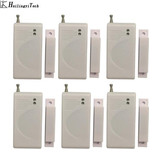 6pcs Wireless Window Door Magnet Sensor Detector For Home Wireless Alarm System