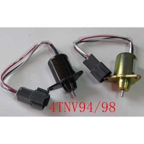 Excavator accessories Yanmar engine 4TNV94 98 flameout solenoid valve Doosan 60 Hyundai 60 flameout switch