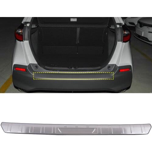 Car Accessories for Honda Fit Jazz GR 2020 2021 Stainless Steel Outer Rear Bumper Protector Plate Cover Trim 1pc