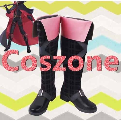 A Traveler In Time And Space Ayn Black Cosplay Shoes Boots Halloween Carnival Cosplay Costume Accessories Version 2
