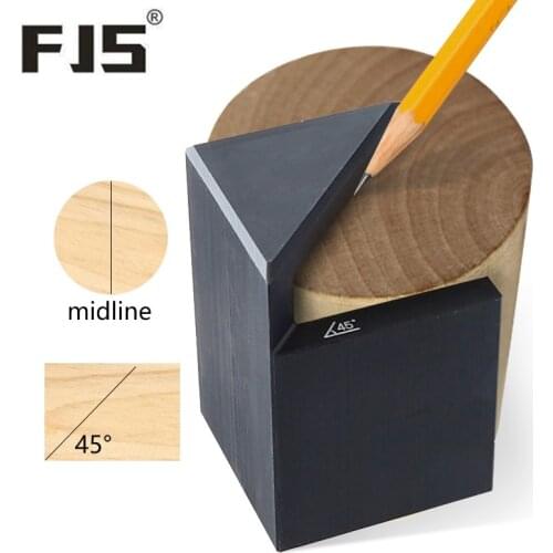 Center Finder Square 45 Degrees Angle Line Marking Gauge Aluminum Alloy Round Center Line Scriber Woodworking Tools