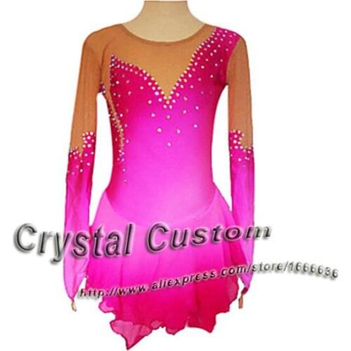 Custom Figure Ice Skating Dresses Adult With Spandex Graceful New Brand Figure Skating Competition Dress DR2610