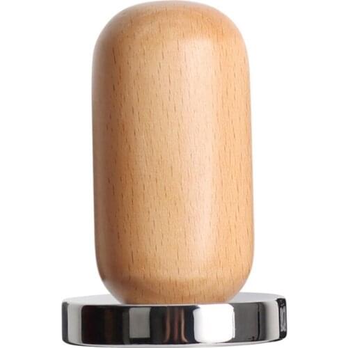 58MM Beech Espresso Coffee Powder Machine Powder Hammer Stainless Steel Flat Bottom Cloth Powder Machine