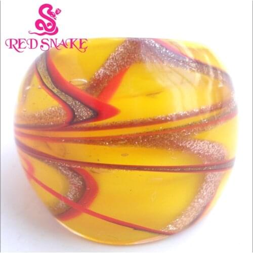 RED SNAKE Brand Fashion Ring Handmade Murano Glass Multifarious Rings RSMG0000#228