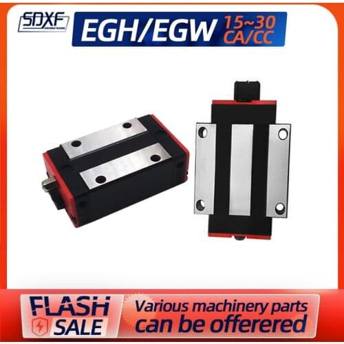 Square rail slider1/2/4PCS EGH15CA/EGW15CC/EGH20CA/EGW20CC /EGH25CA/EGW25CC /EGH30CA/EGW30CA