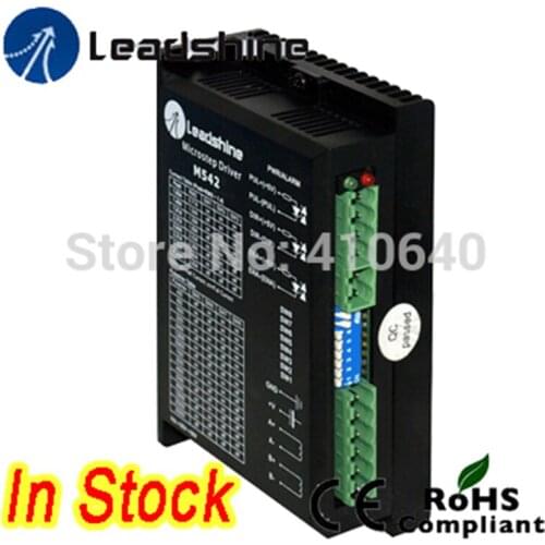 Leadshine M542 2-Phase Stepper Drive with 20-50VDC Voltage and 1.0 to 4.2A Current Pure Sinusoidal Current Control more reliable