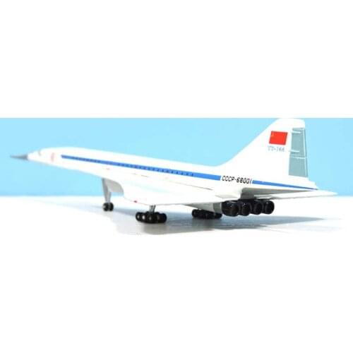 Diecast 1/350 Scale Aeroflot Russia Tupolev TU-144 CCCP-77114 Alloy Aircraft Collectible Display Airplanes Plane Model Gift