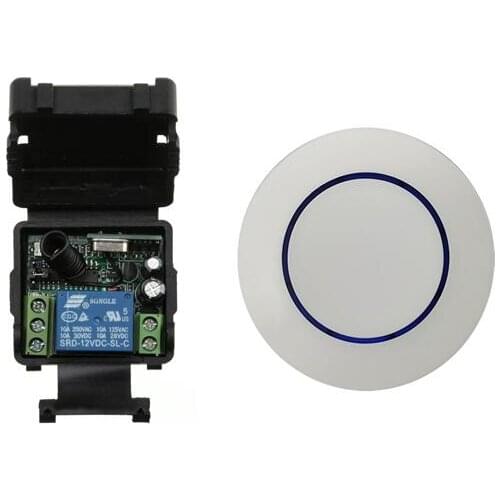 DC 12 v mini wireless remote control switch 1 channel receiver transmitter Electric door button wall radio switch