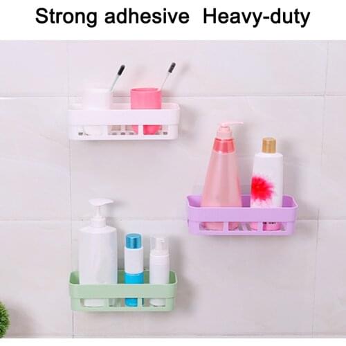 Shower Caddy Wall-Mounted Bathroom Storage Shower Organizer Self-Adhesive Bathroom Shelf