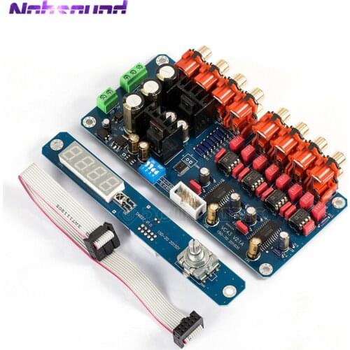 Nobsound PGA4311 8-Way Single-ended 4-Channel Balanced Volume Control Dispaly Board Hi-Fi Preamp Board