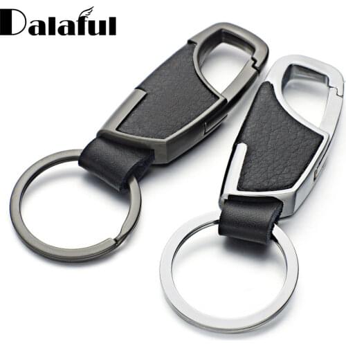 New High Quality Leather Keyrings KeyChains For Car Chaveiro Innovative charm Key Chains Rings Holder For Man Best Gift K264