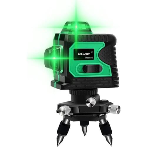 NEW Laser Level 12 Lines 3D Level Self-Leveling Horizontal&Vertical Cross Powerful Green 360 Degree Higher Visibility