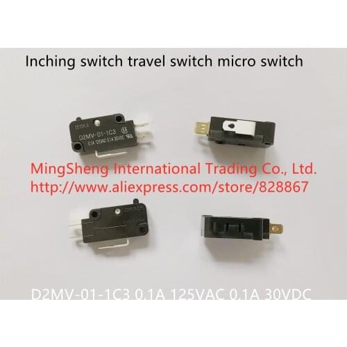 Original new 100% D2MV-01-1C3 0.1A 125VAC 0.1A 30VDC inching switch travel switch micro switch