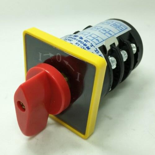 Reset switch momentary manual transfer switch silver electric contacts 10A 3 position 3 phase HZ5B-10/3 B005