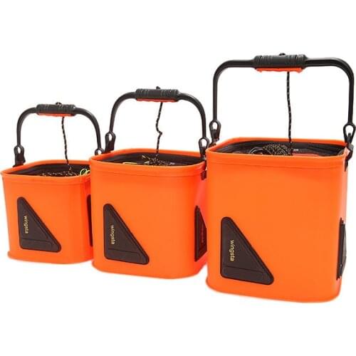 S M L Portable Outdoor Camping Fishing EVA Folding Water Bucket Car Storage Container Fishing Tools
