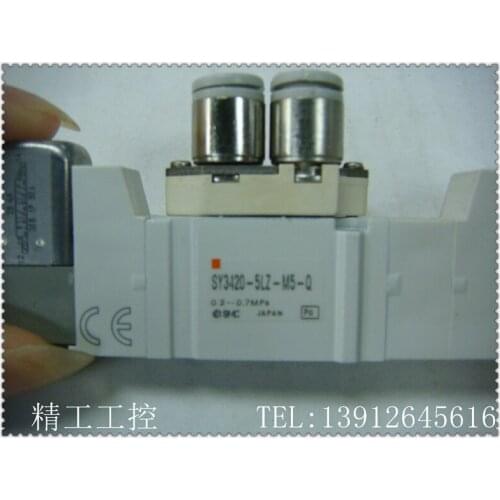 [SA] SMC original second-hand 9 into a new electromagnetic valve SY3420-5LZ-M5-Q dual electronic three spot in kind --2PCS/LOT