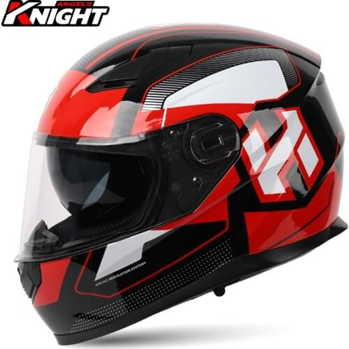 HNJ Motorcycle Helmet Motocross DOT Certification Casco Moto Racing Helmet Double Lens Four Seasons Full Face Helmet Motorbike