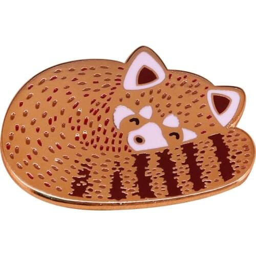 Sleeping Baby Panda Bear Brooch Perfect gift idea for slackers,Cool Birthday or festivals