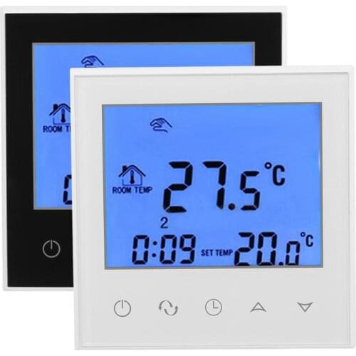 Heating Thermostat Room Temperature Controller Regulator Weekly Programmable Floor Heating Room Thermostat Warm Regulator