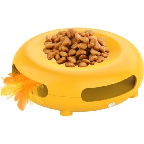 Smart Cat Play Toys Interactive Funny Disk Chasing Pet Squeaky Supplies Products Intelligence Amusement Kitty