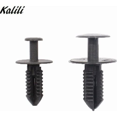100pcs Auto Push Type Fender Liner Retainer Rivet Trim Panel Fastener Clips Plastic For BMW Mercedes Benz