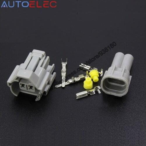 10kit 2P automotive waterproof Nippon Denso Fuel Injector Connector Female&male KIT NEW EFI case for Sard Tomei 1JZ 2JZ Subaru