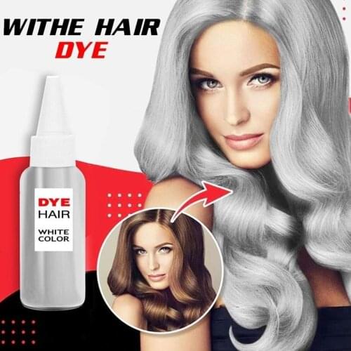 30ml 1 Pcs Hair Color Wax Punk Style Light Gray Silver Purple Black Red Color Nature Permanent Super Hair Dye Cream Girls Beauty
