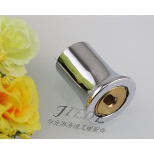 Shower room accessories glass shower curtain rod support rod head single pass fixed sealing flange seat 1925 thick copper