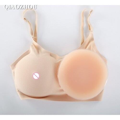 Big 1200g DD cup crossdresser fake silicone breasts boob transgender bra artificial form breast