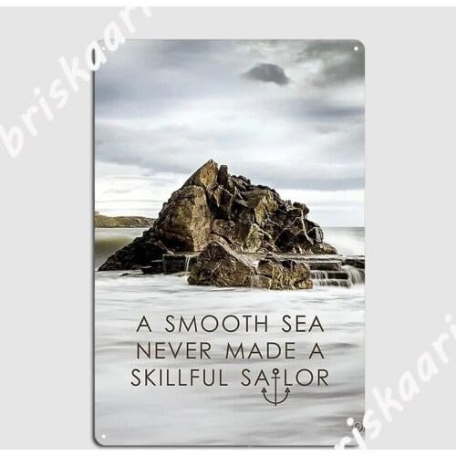 A Smooth Sea Metal Sign Plates Designing Wall Mural Mural Tin sign Poster